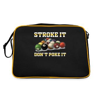 Stroke It Jeu de billard amusant pour les - Sac Retro - noir/or - Dos