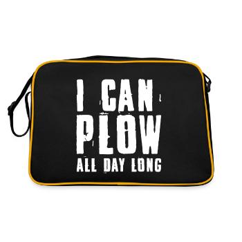 I Can Plow All Day Long - Retro Bag - black/gold - Back