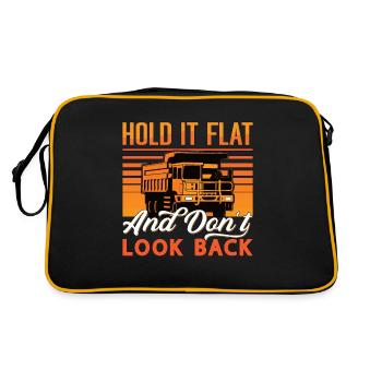 Camionneur minier Keep It Flat Mine de charbon - Sac Retro - noir/or - Dos