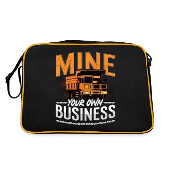 Les camionneurs miniers créent leur propre entreprise - Sac Retro - noir/or - Dos