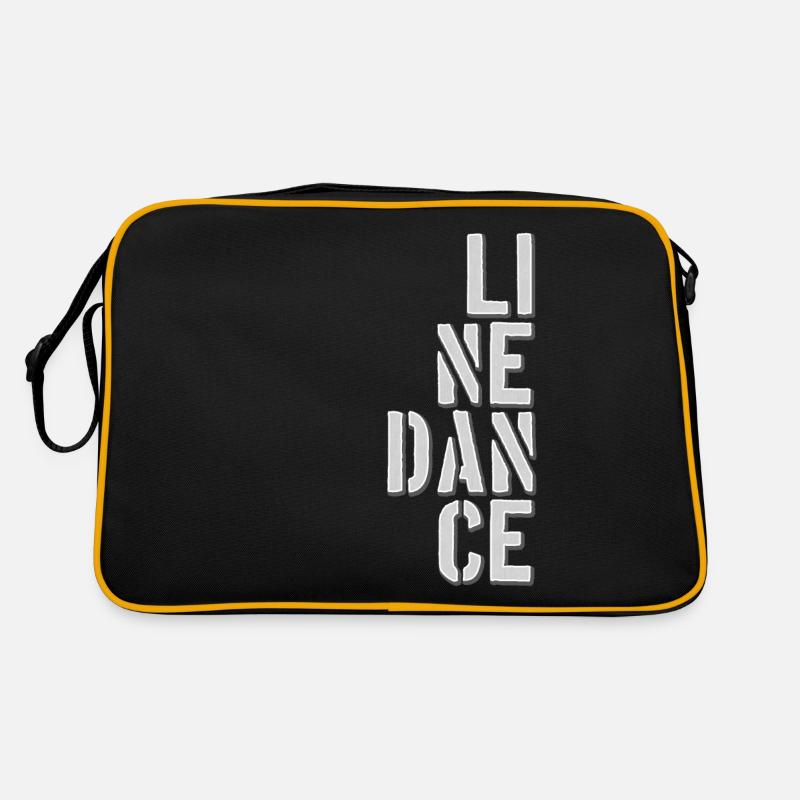 Line Dancing Line Dance - Retro Tasche - Schwarz/Gold