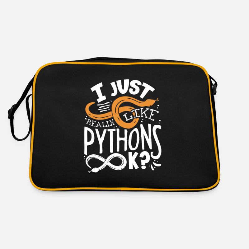 Banana Ball Python Herpetologist I Just Really Retro Tasche