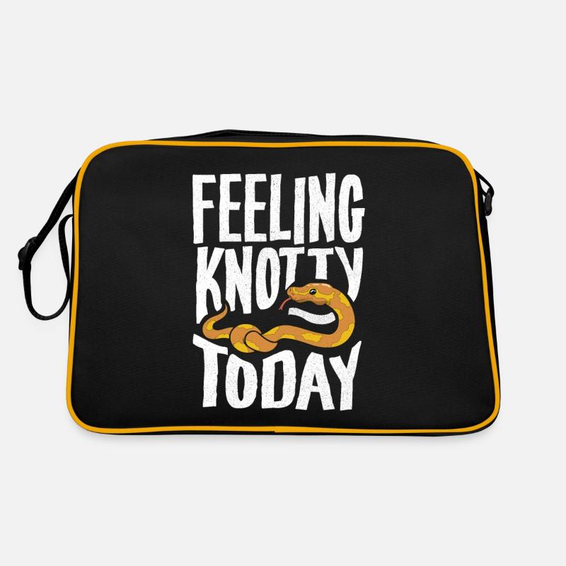 Banana Ball Python Herpetologist Feeling Knotty Retro Tasche