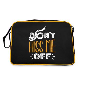 Banana Ball Python Herpétologiste Ne me siffle pas - Sac Retro - noir/or - Dos