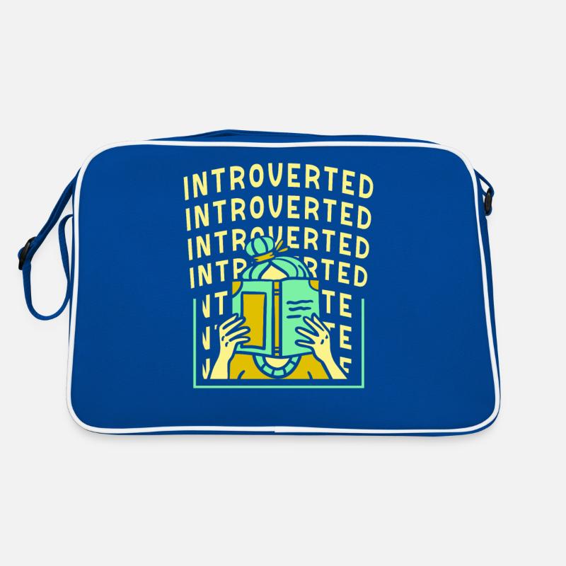 Introvertiert Introvertierter Sarkasmus Schüchtern Retro Tasche
