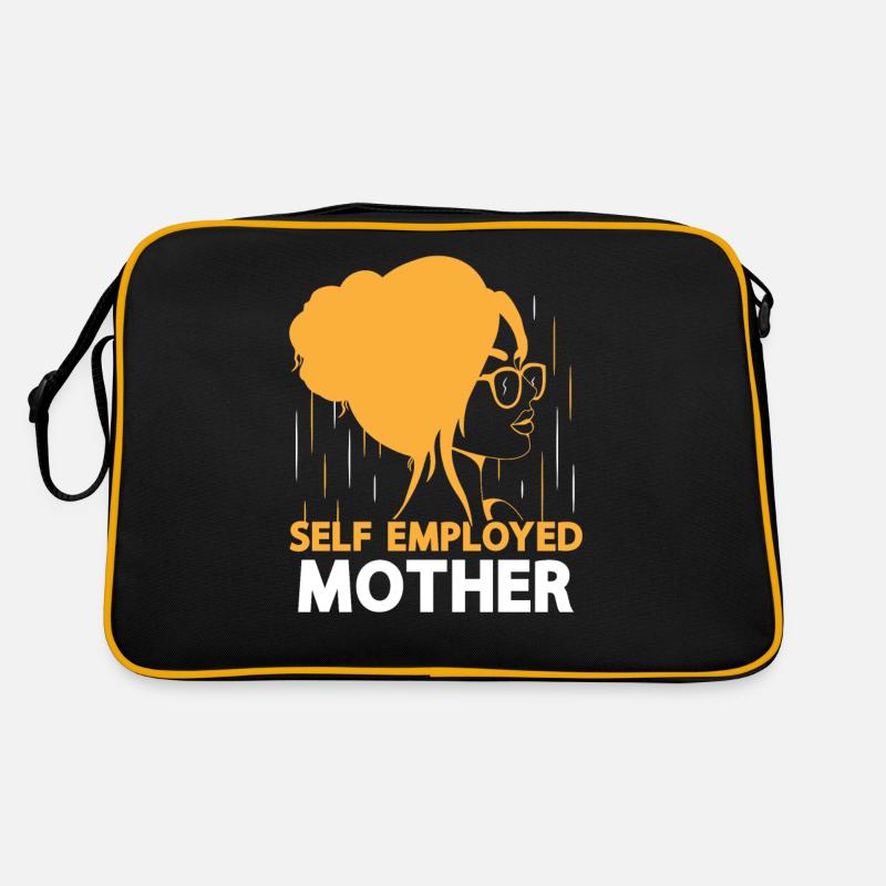 Selbstständige Mutter Freelancer Selbstständig Retro Tasche