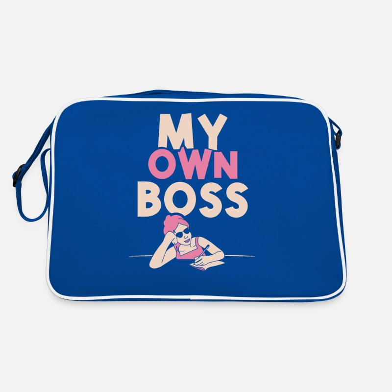 Mein Eigener Chef Selbstständig Freelancer Retro Tasche