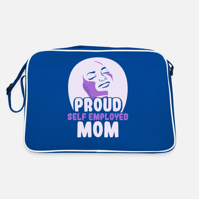 Stolze Selbständige Mutter Selbstständig Retro Tasche