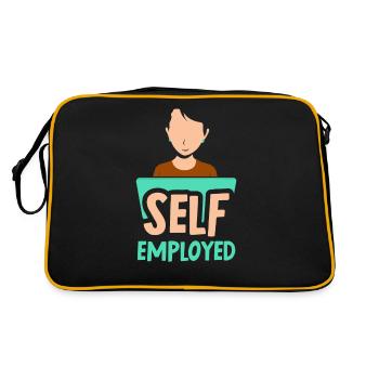 Self-employed Mom Freelancer Freelancer - Retro Bag - black/gold - Back
