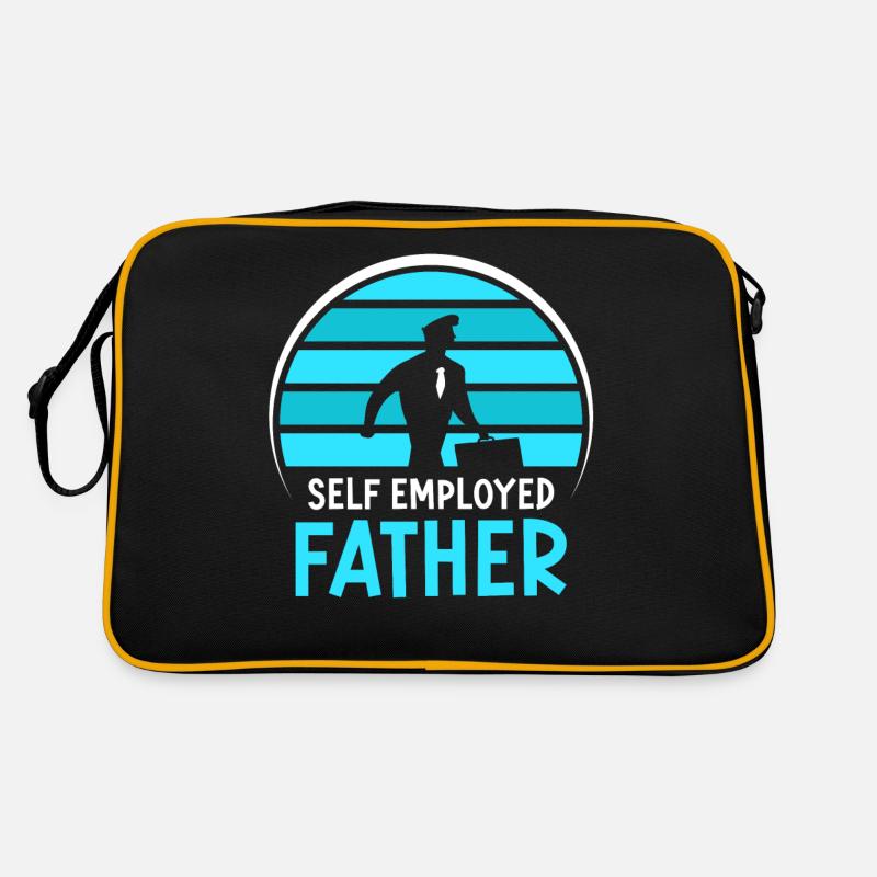 Selbständiger Vater Freelancer Selbstständig Retro Tasche