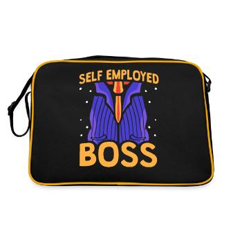 Self-employed boss Freelancer Self-employed - Retro Bag - black/gold - Back
