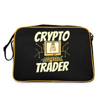 Crypto Trader Trading Crypto Trade Trader - Sac Retro - noir/or - Dos