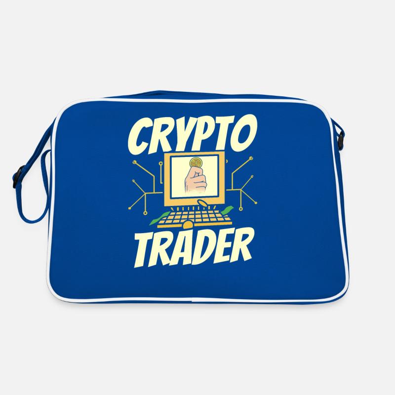 Krypto Händler Trading Crypto Traden Trader Retro Tasche