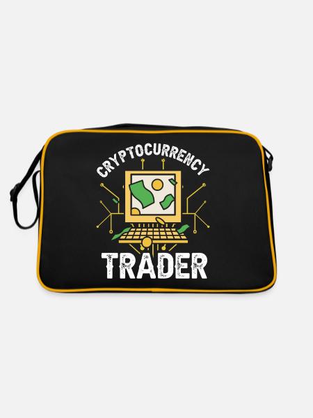Cryptocurrency Trader Crypto Trader Crypto - Retro Bag - black/gold - Back