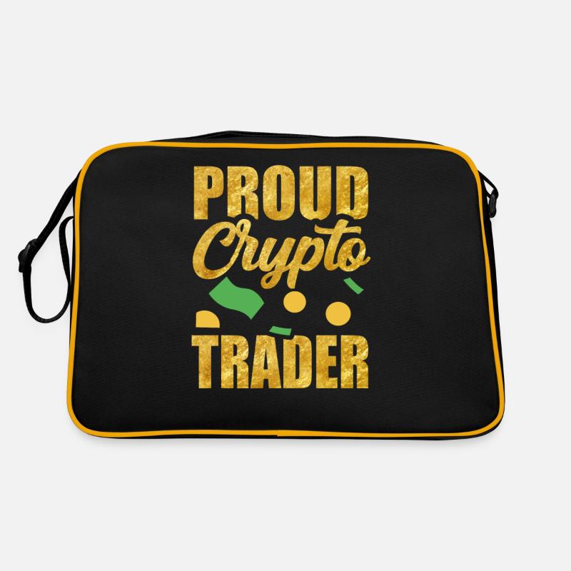 Stolzer Krypto Trader Traden Crypto Trading Retro Tasche