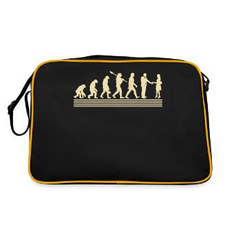 Immobilienmakler-evolution - Retro Tasche - Schwarz/Gold - Hinten