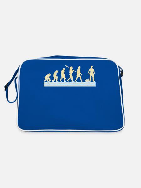 Évolution mécanique - Sac Retro - bleu/blanc - Dos