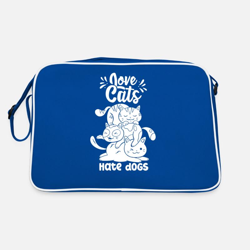 Dear Cats Hate Dogs Cat Pet Lover Retro Bag