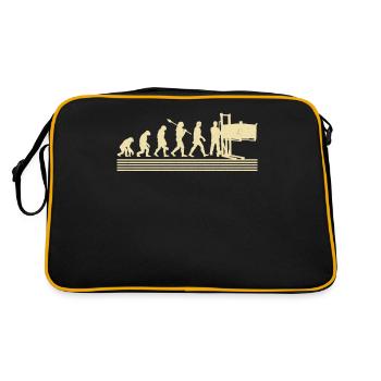 Evolution of factory workers - Retro Bag - black/gold - Back