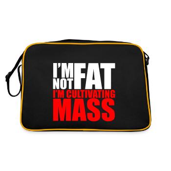 Je ne suis pas gros, je cultive la masse 2 - Sac Retro - noir/or - Dos