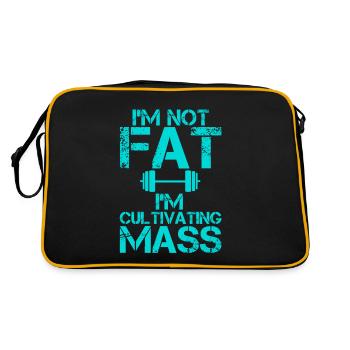 Je ne suis pas gros, je cultive la masse 4 - Sac Retro - noir/or - Dos