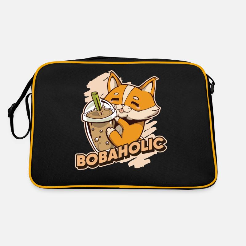 Bobaholic Boba Geschenk Retro Tasche