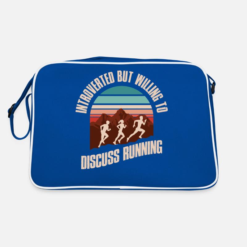 Introverted Running Introvertiert Geschenk Retro Tasche