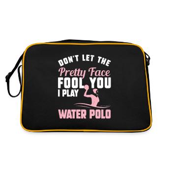 Don't Let The Pretty Face Fool You Funny Water - Sac Retro - noir/or - Dos