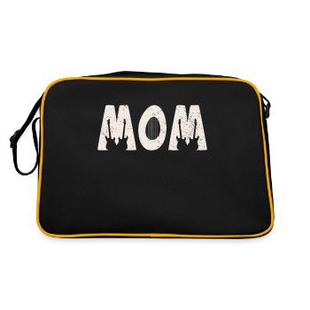 Music Mattel Rocker E-Guitar Mother Mom - Retro Tasche - Schwarz/Gold - Hinten