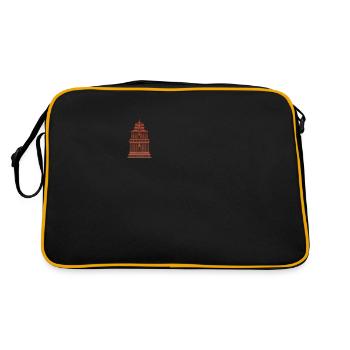 Ancient Astronaut Theory Vimana Temple - Retro Bag - black/gold - Back