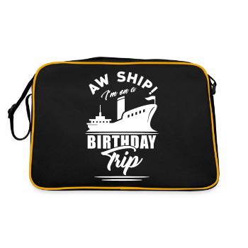 Cruise Birthday Trip - Retro Bag - black/gold - Back