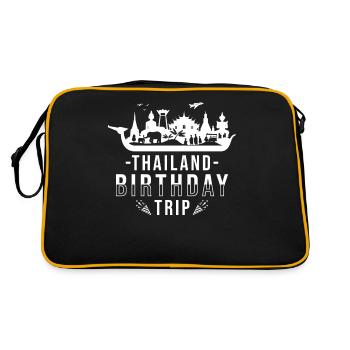 Voyage d’anniversaire en Thaïlande Thaïlande - Sac Retro - noir/or - Dos