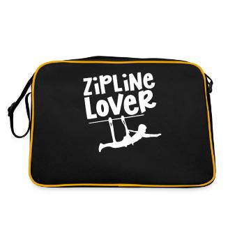 Ziplining Lovers Sport Zipline Zipline Zip Line - Retro Bag - black/gold - Back