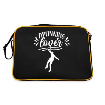 Ziplining lover zip line Sport Zipline - Retro Bag - black/gold - Back