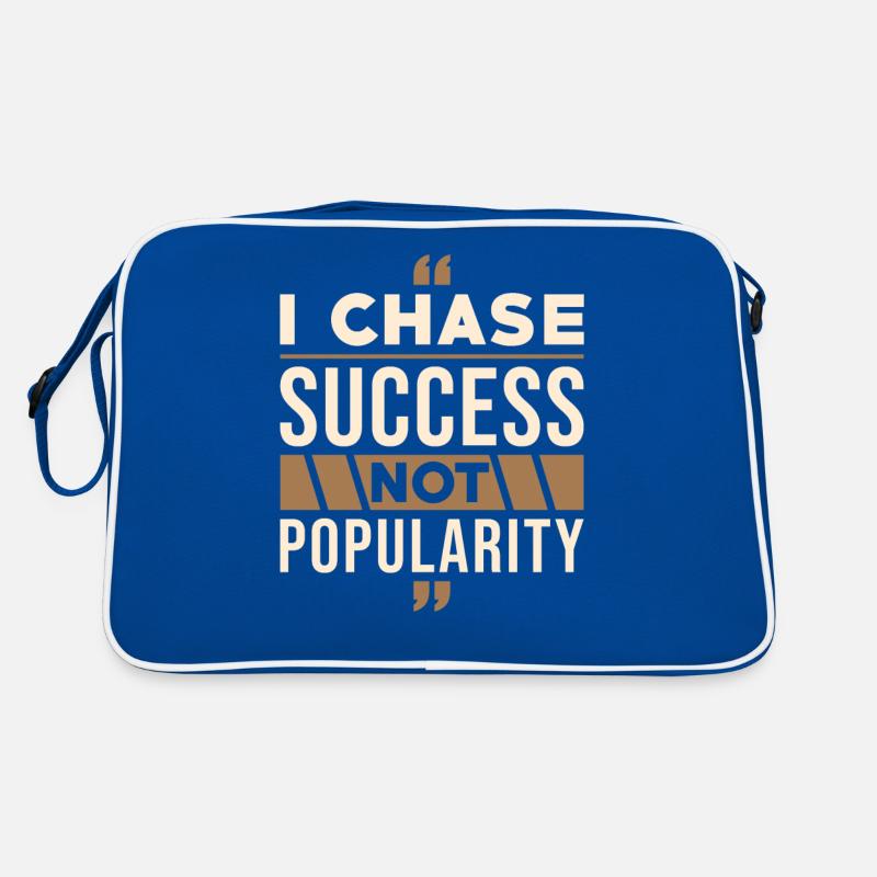 I strive for success, not popularity Retro Bag