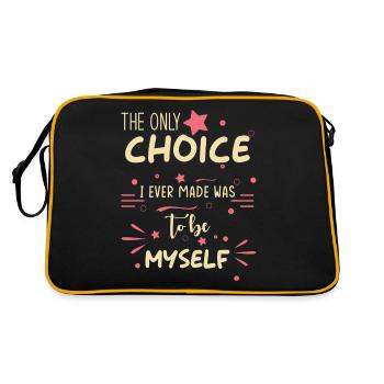 Inspiration Dire Confiance en soi Être soi-même - Sac Retro - noir/or - Dos
