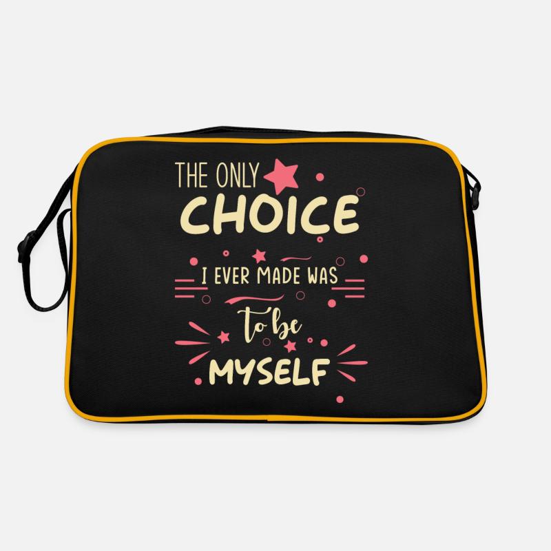 Inspiration Spruch Selbstbewusstsein Selbst Sein Retro Tasche