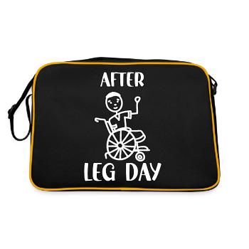 Powerlifter Sport Athlète Fitness Cool Workout - Sac Retro - noir/or - Dos