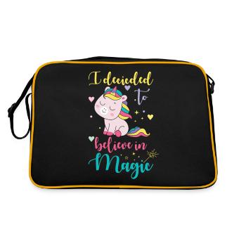 Unicorn Belief in Magic Spell Unicorn - Retro Bag - black/gold - Back