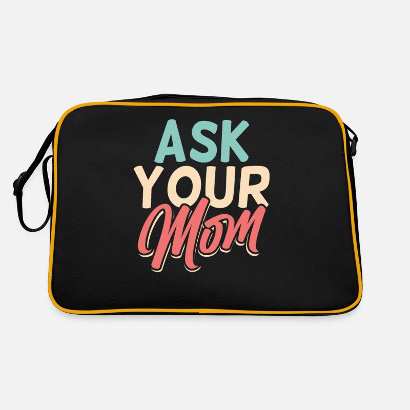Frag Deine Mutter Papi Papa Vater Tag Vater Retro Tasche