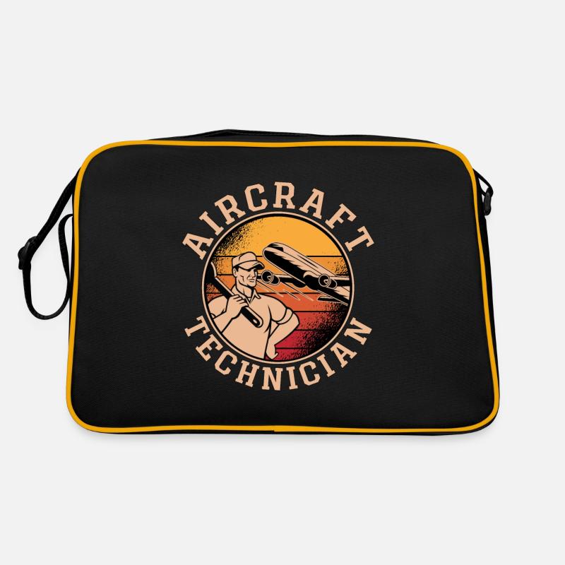 Fluggerätmechaniker Fluggerättechniker Luftfahrt Retro Tasche