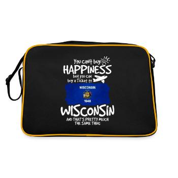 Wisconsin - Sac Retro - noir/or - Dos