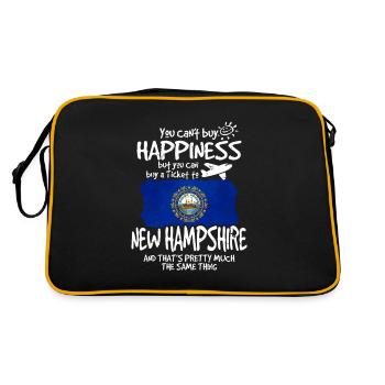 New Hampshire - Retro Bag - black/gold - Back