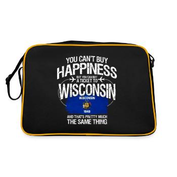 Wisconsin - Sac Retro - noir/or - Dos