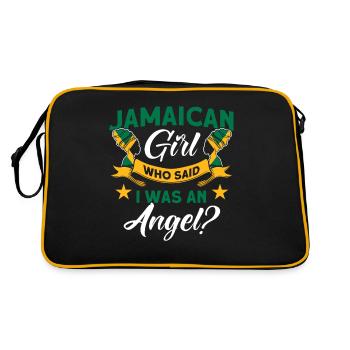 Jamaïque Drapeau Jamaïcain Cadeau - Sac Retro - noir/or - Dos