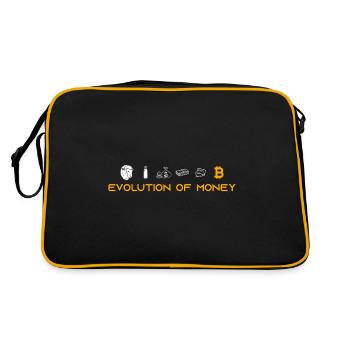 Bitcoin Investisseur Crypto Trader BTC Mineur Bitcoin - Sac Retro - noir/or - Dos