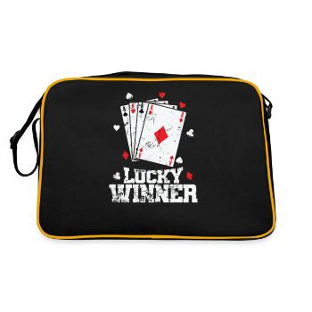 Lucky Winner Ass Skat Poker Card Game - Retro Bag - black/gold - Back