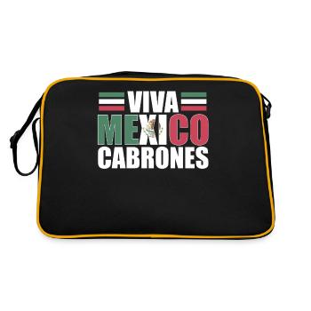 Viva Mexico Cabrones Mexicain - Sac Retro - noir/or - Dos