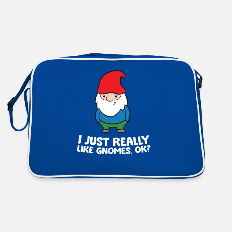 Ich mag Gartenzwerge einfach sehr, okay? Retro Tasche