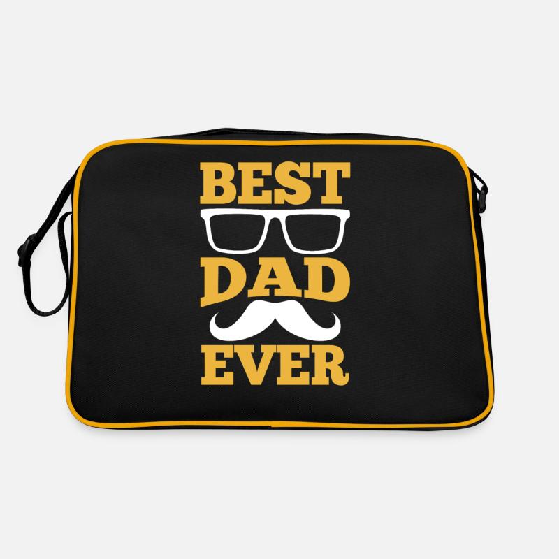 Best Father Ever Papa Father Day Daddy Retro Bag